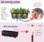 LaLaGreen Wall Planters Outdoor (20in, 2 Pack) Hanging Window Flower Boxes - Image 6