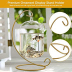 12 Pcs Ornament Display Stand Iron Hanging Hook Holder Glass Ball Ornament Holder Stand Home Wedding Decoration Rack for Hanging Globe Air Plant Terrarium Plant Witch Ball Christmas Ornament - Image 3