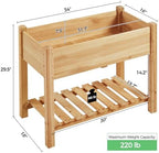 Yaheetech 34" Raised Garden Bed with Legs, Wooden Planter Box, 1Pcs - Image 3