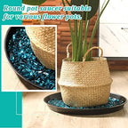 Eccliy 6 Pack Plastic Plant Saucer, Round, 20 Inch, Black - Image 4