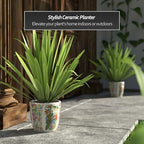 Red Lantern 6" Planter - Satsuma Peacock - Image 2