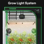 VIVOSUN VSFL4300 430W LED Grow Light Foldable 4-Bar Dimmable Full Spectrum - Image 2