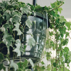 12" 12-Pack Clear Hanging Plant Basket Drip Pans Water Catcher Tray - Image 5