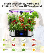 WiFi 12 Pods Hydroponics Growing System Indoor Garden with APP Controll and 3 Planting Modes, Up to 30", 48w 120 LED Light, Automatic Water-Adding, Fertilization, Timer, Silent Pump, GS1 Max - Image 7