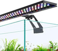 hygger Clip On Full Spectrum Aquarium LED Light, 26W Day-Night Dual Timer Sunrise-Day-Sunset-Moon Fish Tank Light, Adjustable Timer Brightness with 9 Colors for Planted Tank by hygger
