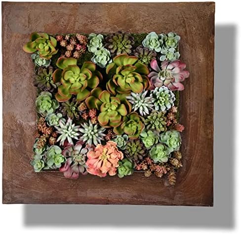Vandue Modern Home Living Wall Galvanized Steel/Zinc Succulent Planter (Rust Zinc, 16 Pocket) by Vandue