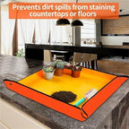 Flower Pots Transplanting Mats Gardening Planting Mat PE Plant Repotting Foldable Waterproof Potting Pad for Indoor Plant Repotting(Thickened - 66x66cm) - Image 5