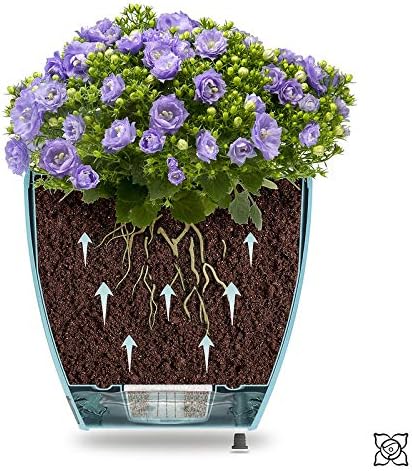 Gardenera 8.8" Deco Self Watering Pots for Indoor Plants in Cream (Set of 3) - Decorative Flower Pot with Water Level Indicator and Drainage Cartridge for All House Plants, Flowers and Herbs - Image 6