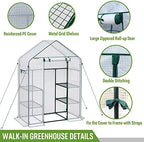 WORKPRO Portable Small Greenhouses(56"x 29"x 77") for Outdoor/Indoor - Image 6