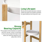 Bamboo Plant Stand Indoor, 3 Tier Plant Shelf Table for Multiple Plants - Image 6