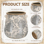 Ceramic Scroll Planter 6.5 Inch, Gray - Image 2