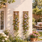 Pack of 2 Vertical Wooden Wall Planter Trellis for Climbing Plants, 35.43" - Image 7