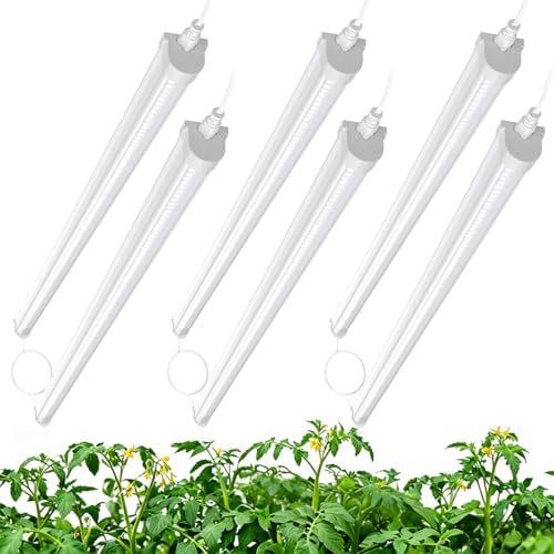 JESLED 3FT Grow Lights, 5000K Full Spectrum Sunlight White, V-Shaped Beam by JESLED