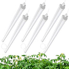 JESLED 4FT Grow Lights, 5000K Full Spectrum Sunlight White, V-Shaped Beam by JESLED