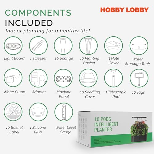 Hobby Lobby Smart 10 Pod Herb Garden Planter Indoor Kit, 15.75 Inches - Image 6