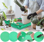 Planting Mat Gardening Potting Pad Foldable Garden Plant Flower Pot Transplanting Waterproof Mats for Indoor Plant Repotting(100x100cm) - Image 2