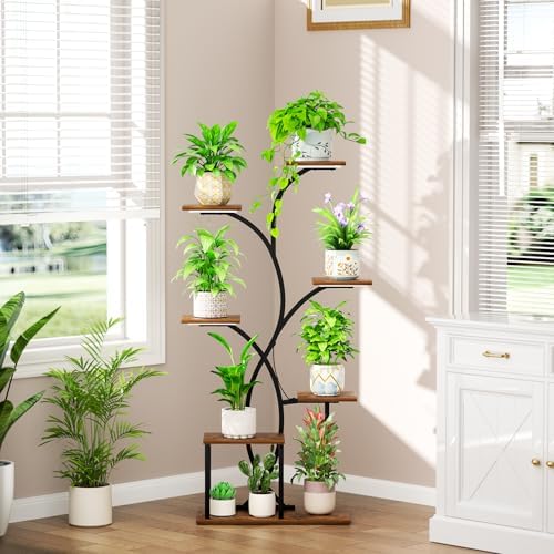 HAVLOTII Indoor Plant Stand with 4 Grow Lights - 7 Tiered Plant Shelf 52" - Image 2