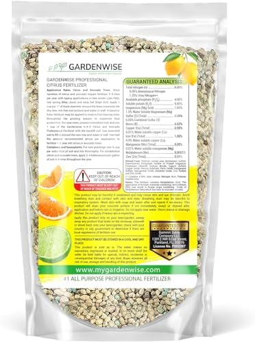 GARDENWISE Professional Citrus Fertilizer & Premium Citrus Potting Mix Bundle - Perfect Balanced NPK for All Citrus Orange, Lime, Lemon Soil for Indoor Outdoor Plants (4-3 Quarts) - Image 7