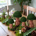 2 Pcs Artificial Moss Mushroom Enchanted Forest Table Decor, 6" and 7.8" - Image 6