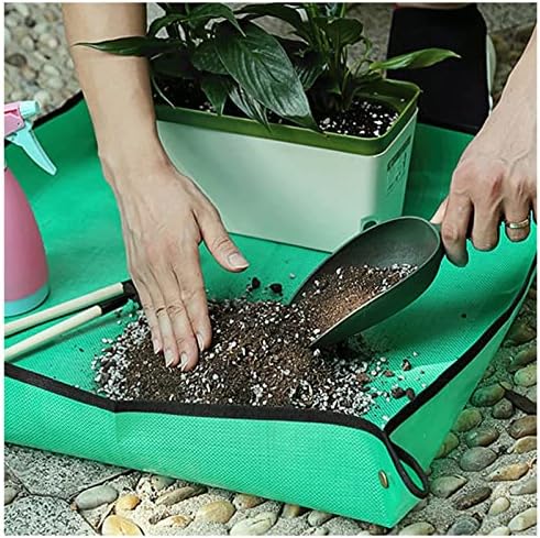 2Pcs Plant Repotting Mat for Indoor Gardening Plant Transplanting Mat Repotting Mat Kit for Watering Succulent Plants Transplanting Potting Mat Waterproof Folding (Size : 100 * 100cm) - Image 5