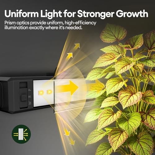 Maygrove Plant Grow Light 2ft, Tunable Full Spectrum LED Grow Light Strips 60W (4 x 15W), T5 Growing Lamp with Timer & Dimming Controller for Indoor Plants, Greenhouse, High PPFD, 4-Pack - Image 4