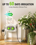 RAINPOINT Automatic Plant Waterer Indoor, Smart APP Control Drip Irrigation System for Houseplants, Anti-Siphon Vacation Watering Device with 2400mAh Rechargeable Battery (Up to 15 Pots) - Image 4