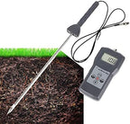 Digital Soil moisture Meter Tester Probe Sensor Plant Soil Sand Cement Moisture Meter Analyzer Soil Moisture Content Testing With LCD Backlight Display Measuring Range 0-50% Resolusion 0.1 by HFBTE
