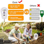 Soil Test Kit 3-in-1, Soil Moisture Meter, Soil PH Meter, Fertility Soil Tester, Soil Tester for Garden, Lawn, Farm, Outdoor & Indoor Use (Milky White) - Image 3