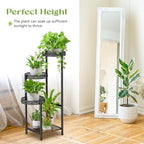Oppro Plant Stand Indoor Outdoor, 4 Tier Metal Flower Pot Shelf Holder Clearance, Tall Corner Rack for Multiple Plants, Modern Organizer Display for Patio Orchid Office Porch Living Room Garden, Black - Image 3