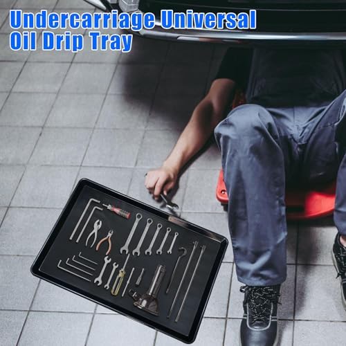 3 Pack Extra Large Oil Drip Pan, 35.4 x 24 x 1.6 in Oil Change Drain Pan, Plastic Oil Drip Tray for Under Car, Oil Catch Pan Tray for Garage, Fridges, Washing Machines, Cat Litter Box Bottom - Image 6