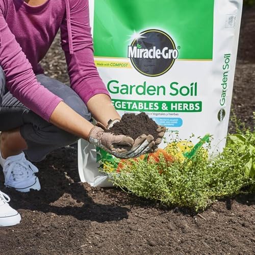 Miracle-Gro 2 Pack Garden Soil with Moisture Control to Prevent Over Watering, In-Ground Vegetable and Herb Gardening, Feeds up to 3 Months, 1.5 Cu Ft - Image 4