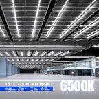 Barrina T5 LED Shop Light, 8FT, 5000LM, 6500K, 45W (10 Pack), Linkable - Image 6