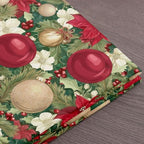 Christmas Tree Fabric By The Yard, Xmas Bells Balls Upholstery Fabric for Chairs, New Year Branches Leaves Decorative Fabric, Indoor Outdoor Fabric, DIY Art Waterproof Fabric, Green Red, 3 Yards - Image 7