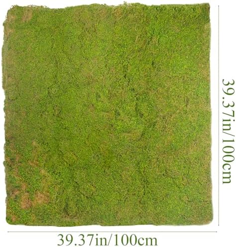 FAICOIA Artificial Moss for Decorating 39" x 39" Fake Moss for Crafts Faux Moss for Plants Indoor Green Faux Grass for Planters Crafts DIY Table Centerpieces Fairy Garden Floral Wedding 100 x 100cm - Image 2