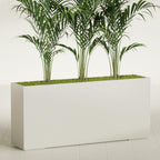 Greenline Alice Tall Rectangular Fiberglass Planter, Outdoor Planter Box - Image 2