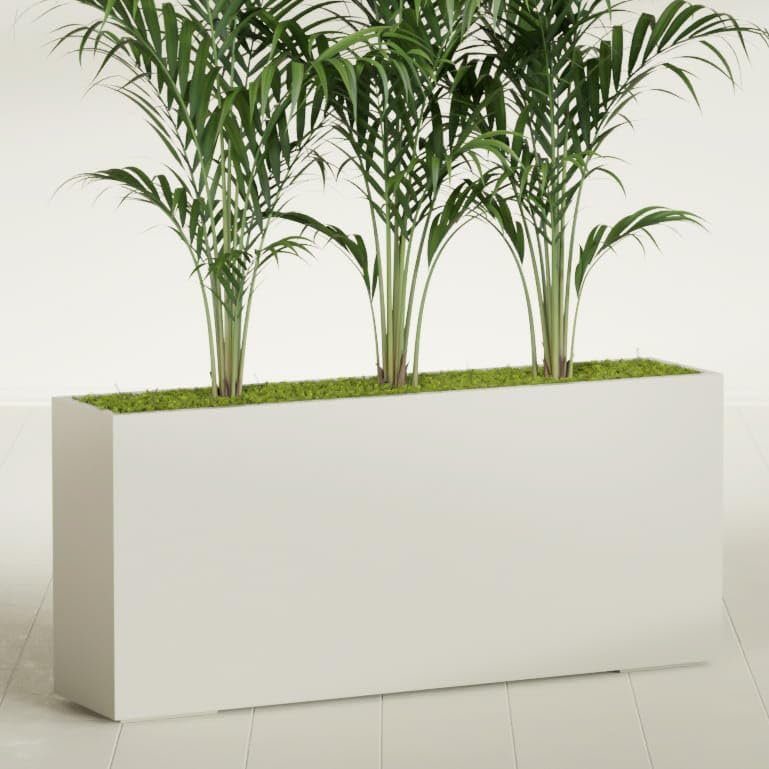 Greenline Alice Tall Rectangular Fiberglass Planter, Outdoor Planter Box - Image 2