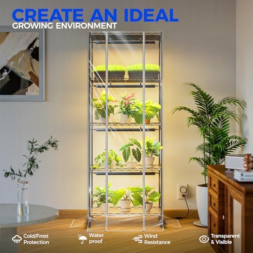 Barrina CX91Z Indoor Greenhouse with Grow Lights 5-Tier 100W 23.6x13.8x59IN - Image 3