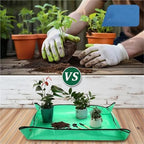 Gardening Mat PE Transplanting Waterproof Square Plants Potting Tray Washable Thicken Foldable Garden Accessories for Indoor Plant Repotting(100X100cm) - Image 7