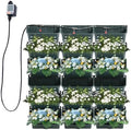 Self-Watering Wall-Mounted Planter, Vertical Garden Planter Set with 18 Pots, Stackable Plant Grow Pots with Electronic Timer for Growing Veggies, Fruits, Herbs, Flowers. by DreamRcoach