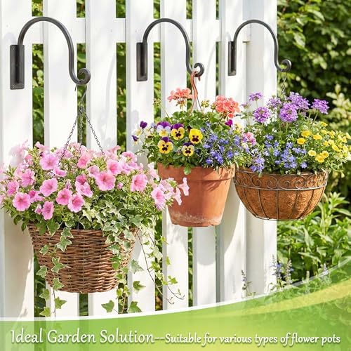 Heavy Duty Plant Hanger Bracket 4-Packs, Outdoor Metal Plant Hangers - Image 2