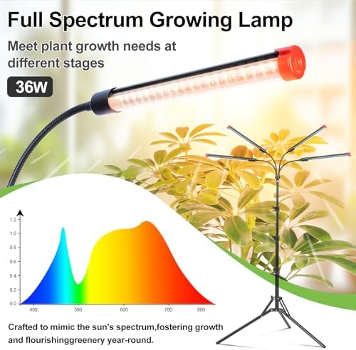 FRGROW 4Head Grow Light with Stand for Tall Indoor Plants, Bonsai Tree - Image 2