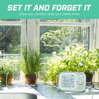 Automatic Plant Waterer Indoor Watering System for 15 Potted Plants, Auto Drip Irrigation Kit with Programmable Water Timer, Smart Humidity Detection, Green - Image 2