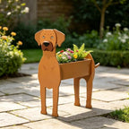 Animal PVC Flower Pot, Ridgeback Shaped Succulent Planter Flower Holder for Garden Patio Balcony Window Sill, for Birthday Pet Lovers, 43x27cm(17x11in) - Image 2