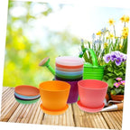 Mipcase 45sets Breathable Orchid Pots Saucers Plastic for Indoor Plants for Snake Plants and Small Vegetables and Easy to Use - Image 6