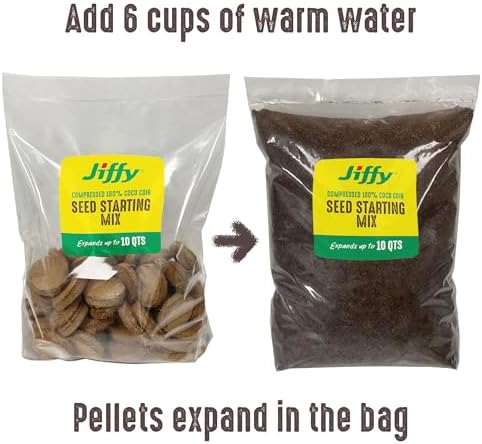 Ferry-Morse Seed Starting by Jiffy Plant Starter Pellets - Compressed Seedling Mix, Seedling Starter Soil - 3 Pack 30 QT - 100% Coco Coir - Image 3