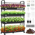 Growell 120 Pods Large Hydroponics Growing System Kit, Indoor Hreb Garden by Growell