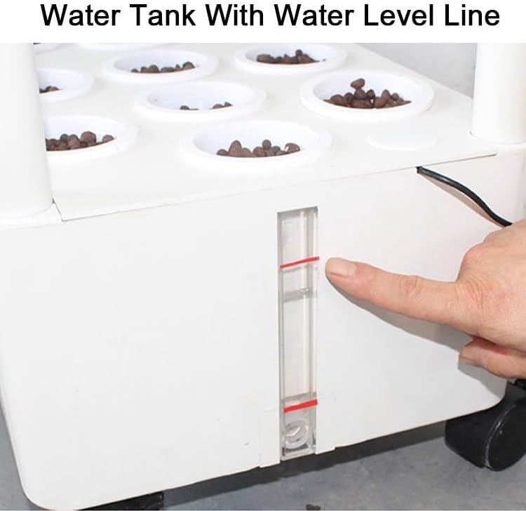 Hydroponics Garden,Indoor Vertical Farming Garden Planter, Smart Herb Garden with Timing Plug Automatic Watering for Home Indoor Gardening System(Without Light,1 Layer) - Image 5