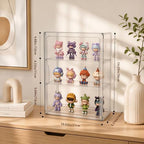 Attelite Acrylic Display Cases for Collectibles 2 Pack Wall-Mounted Desktop - Image 2