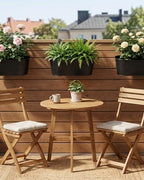 16 Inch Railing Planter Box, 5 Pack Large Metal Hanging Planters with Hooks - Image 7