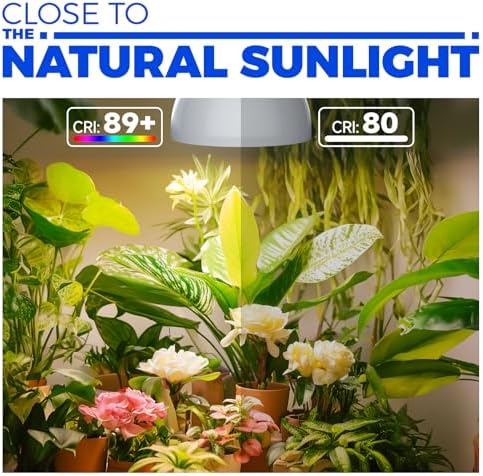 Barrina Hanging Grow Light for Indoor Plant, 50W (2 x 25W), Full Spectrum - Image 2